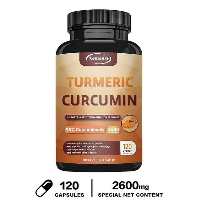 Venalisa Natural Turmeric Powder Curcumin Capsules Containing 95% Curcumin and Black Pepper Extract - Supports Joint and Bone Health 120 Capsules on Productcaster.