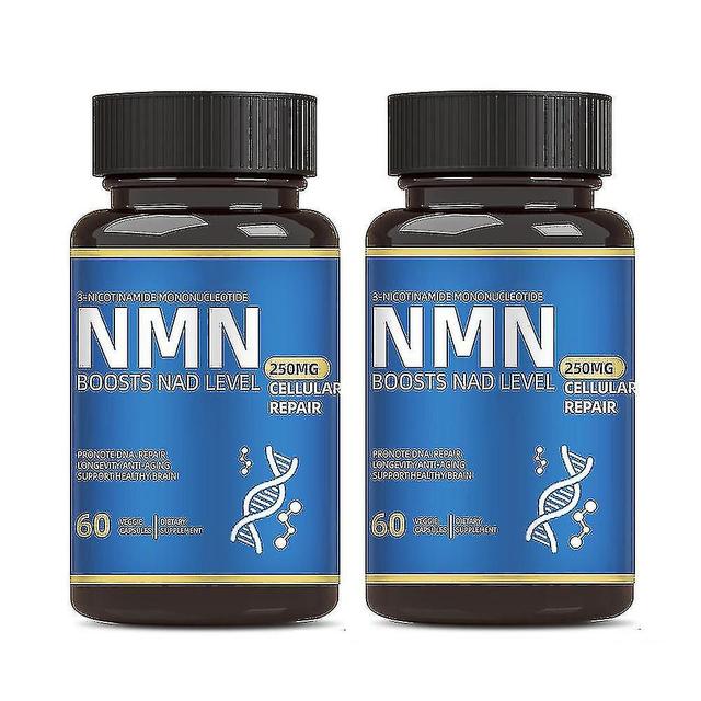 2x Nmn Capsules Anti Ageing Detox Nicotinamide Mononucleotide 99% Purity Supplement on Productcaster.