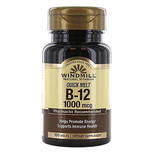 Windmill Health Windmill Sundhed Vitamin B12, 1000mcg, Sublingual 100 Tabs (Pack af 2) on Productcaster.