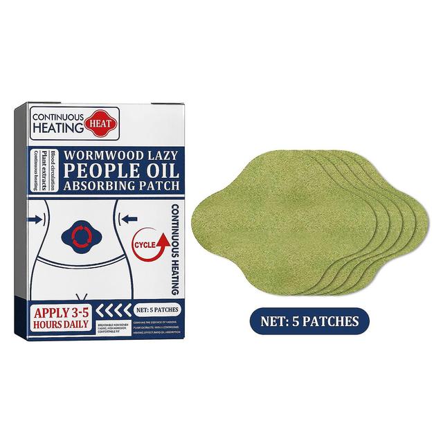 Absinto Preguiçoso Pessoas Óleo Absorvendo Patch, Wormwood Oil Absorbent Patch 1 box-5pcs on Productcaster.