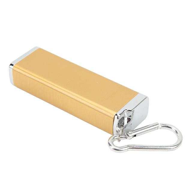 Aluminum Alloy Cigarette Case Box Hold 6pcs with Carabiner Keychain for Men Women Smoking Accessories Gold on Productcaster.