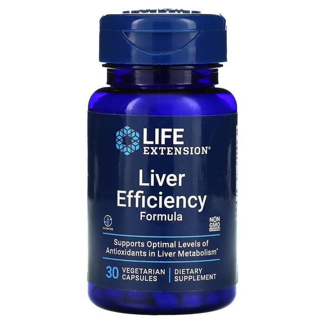 Life Extension Elämän pidentäminen, maksan tehokkuuden kaava, 30 kasvissyöjäkapselit on Productcaster.