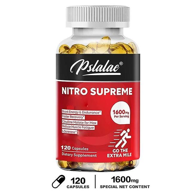 Eccpp Citrulline Malate Capsules Premium Muscle-supporting Nitrogen Booster That Provides Strength Relief For Muscle Pain Or Fatigue 120 Capsules on Productcaster.