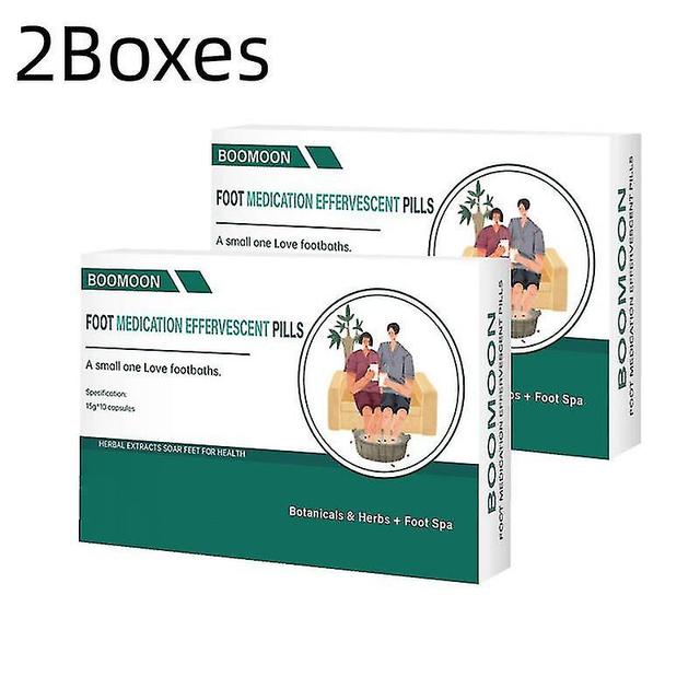 Foot Medication Effervescent Pills Essential Footbath Herbal Body Detox 2pcs on Productcaster.