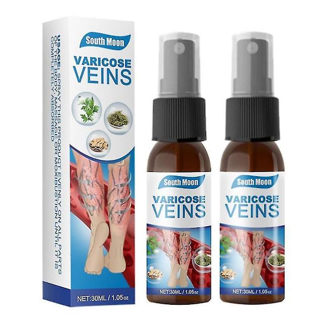 2pcs Varices Jambe Muscle Gonflement Varices Veine Soulagement Spray Soulager Vascularite Phlébite Araignée Douleur Soins Corporels Réparation KR on Productcaster.