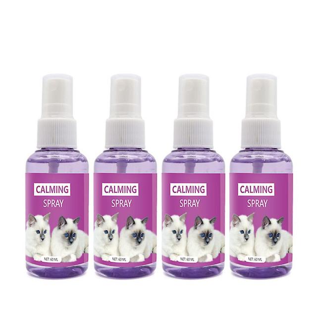 Cat soothing spray Pheromone cat anti-stress pheromone emotional soothing spray calming spray 60ml 4pcs on Productcaster.