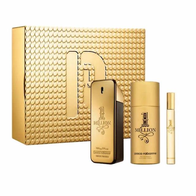 Paco Rabanne 1 Million Eau de Toilette Spray 100ml Set 3 Stück on Productcaster.