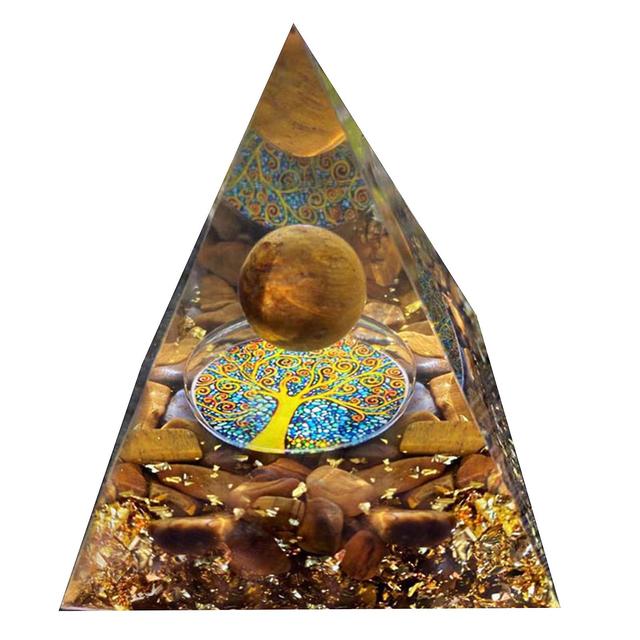 Crystal Pyramid Protection & Positive Energy Generator For Anxiety Relief B3 on Productcaster.