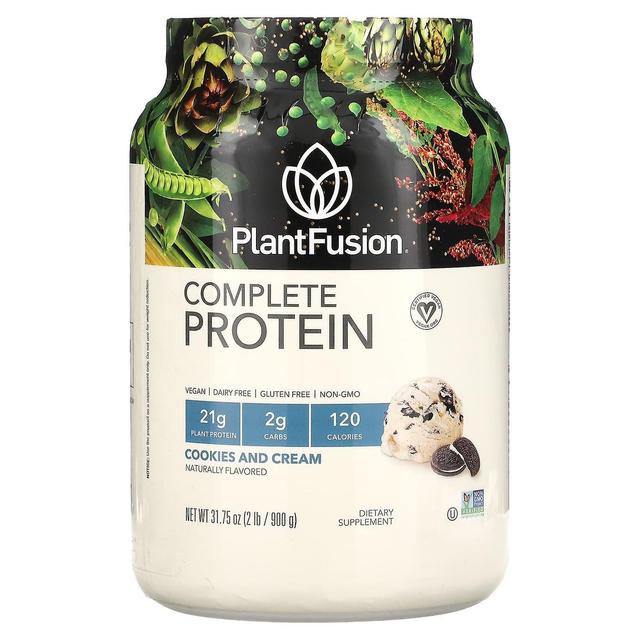 PlantFusion, Proteína Completa, Cookies e Creme, 2 lb (900 g) on Productcaster.