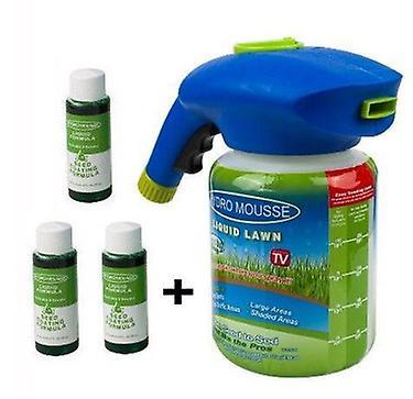 Lawn Sprayer Seed Liquid Hydro Seeding System Mousse Household Grass Care 1x Bottle 3x Liquid 1 Bottle 3 Liquid on Productcaster.