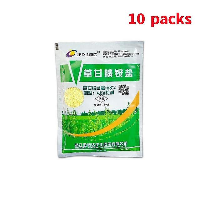 50g Ammonium Glyphosate Glycine Herbicide Remove Broadleaf Weed Kill Grass 10 packs on Productcaster.