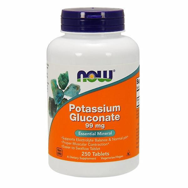 NOW Foods Nu Foods Kalium Gluconat, 99 mg, 250 Faner (Pack af 6) on Productcaster.