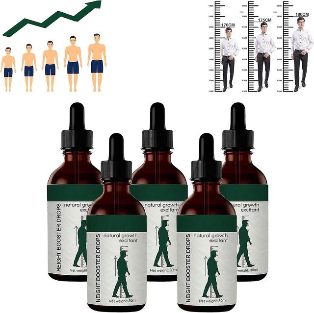 Peak Height Growth Oil - Natural Supplement for Kids & Teens, Enhance Bone Support & Grow Taller 5pcs - 150ml on Productcaster.