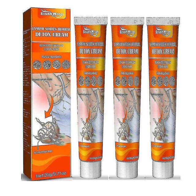 1-3pcs Lymph Nodes Herbal Detox Cream Anti-swelling Lymphatic Detox Care Cream on Productcaster.