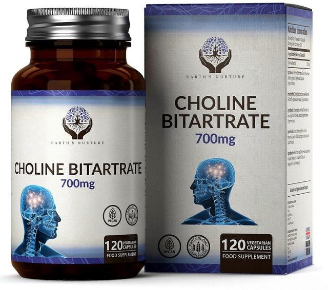 Earth's Nurture Bitartrate de colina (700mg) 120 cápsulas 1 Bottle (120 Capsules) on Productcaster.