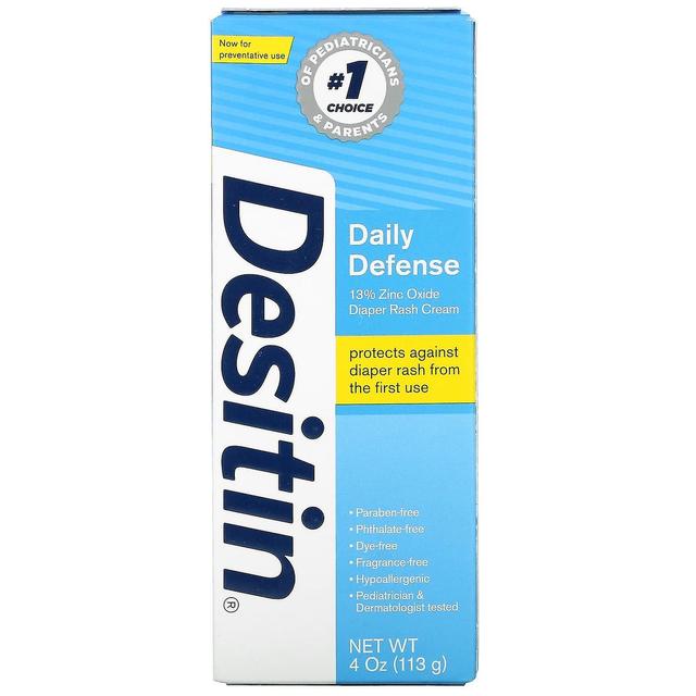 Desitin, Ble udslæt creme, Dagligt forsvar, 4 oz (113 g) on Productcaster.