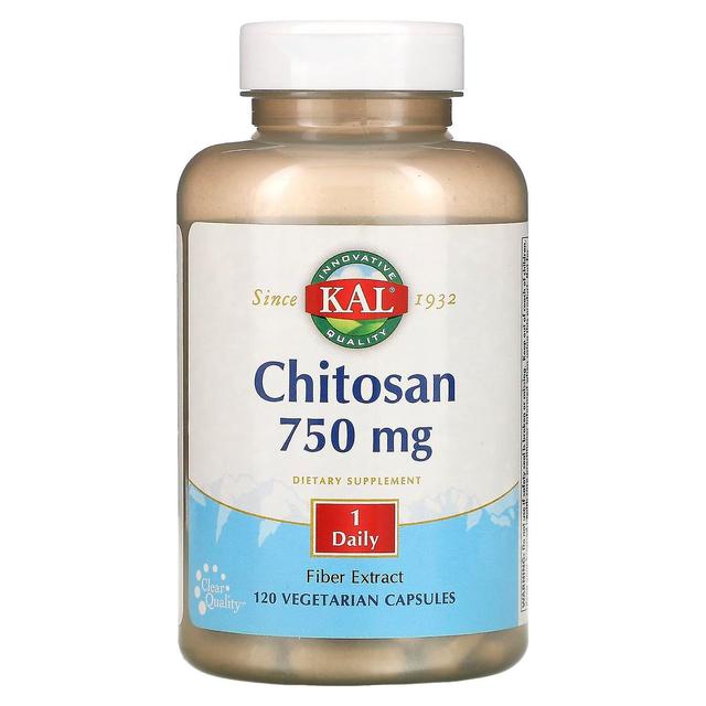 KAL, kitosaani, 750 mg, 120 kasvissyöjäkapselia on Productcaster.