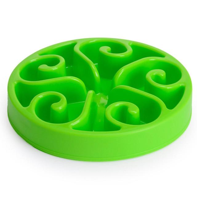 Dog Slowing Eating Feeder Anti-choking Pet Food Bowl Multifunctional Dog Food Dispenser Green on Productcaster.