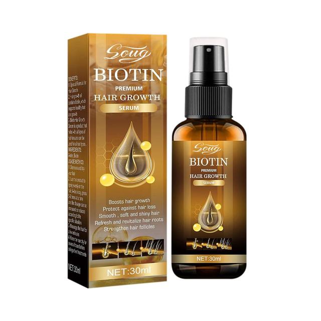 Shency Nordic Clearance Hair Growth Products Biotin Fast Growing Hair Essential Oil Hair Loss Spray Skin Nursing 30ml Multicolor on Productcaster.