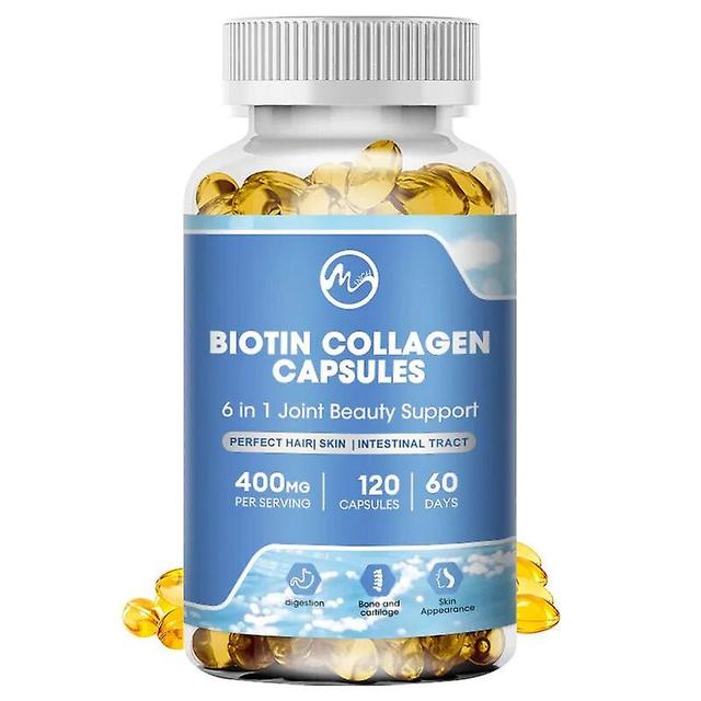 Multi Biotyna Kapsułki kolagenowe Przeciw wypadaniu włosów Witamina C 400 mg Suplement keratynowy Pielęgnacja rozjaśniająca skórę Piękno HealthyTIB... on Productcaster.