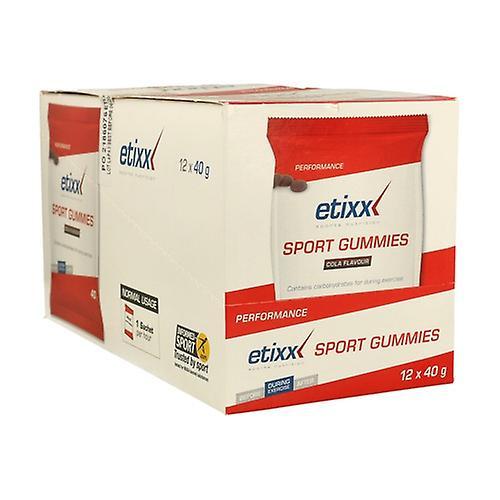 Etixx Sport Gummies (Flavor Cola) 12 units of 40g (Cola) on Productcaster.