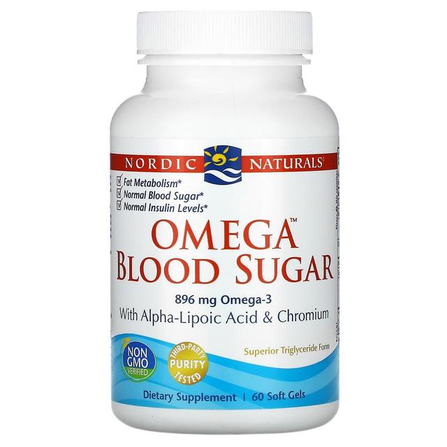 Nordic Naturals, Omega Blood Sugar, 448 mg, 60 Soft Gels on Productcaster.