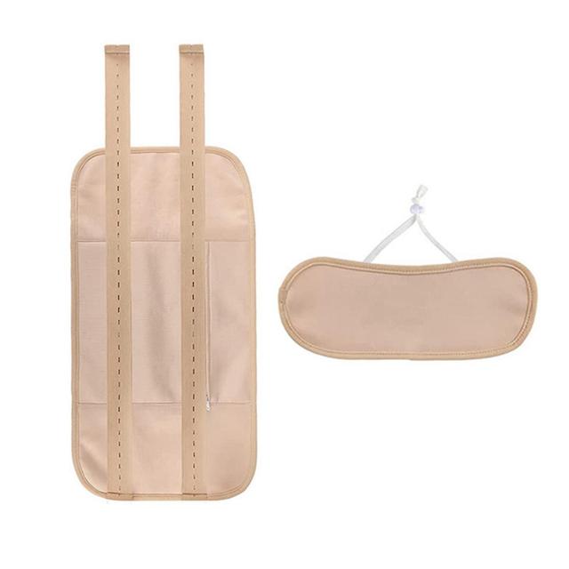 2pcs/set For Liver Detox Aid Sleep Digestion Compress Castor Oil Pack Neck Wrap on Productcaster.