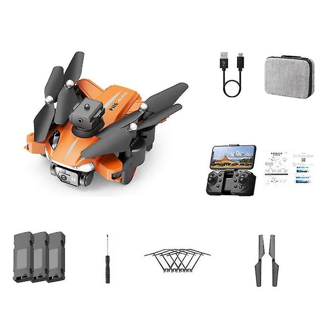 Scacv Portable Single Camera/dual Camera Aerial Vehicle 360 Flip Speed Adjustment Quadcopters Gifts For Kid Adult Orange Single 8K 3B on Productcaster.