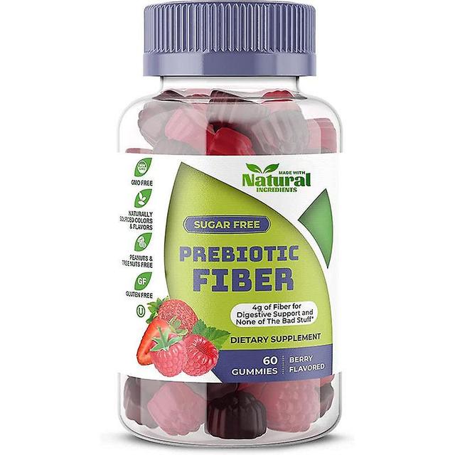 Prebiotic Fiber Gummies - Sugar Free - Keto Friendly - Bowel Cleanse - Digestive Health Regularity Support - Constipation Relief - Vegan Dietary Su... on Productcaster.