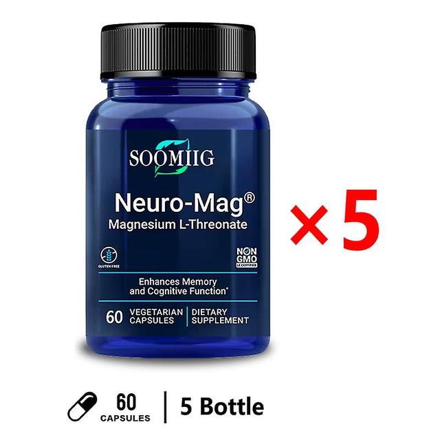 Visgaler Brain Supplement - Improves Memory & Concentration, Enhances Neural Energy & Iq Health 5 bottle on Productcaster.