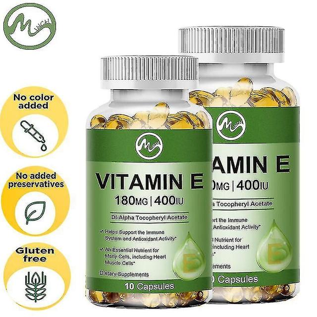 Huamade Tib Minch Vitamin E 180mg (400 Iu) Dl-alpha Dietary Supplement For Antioxidant Support Vitamine Extract Capsules Anti-wrinkle Whiten 30 Per on Productcaster.