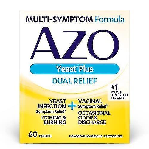 Azo Yeast Plus Dual Relief Tablets 60 Count on Productcaster.