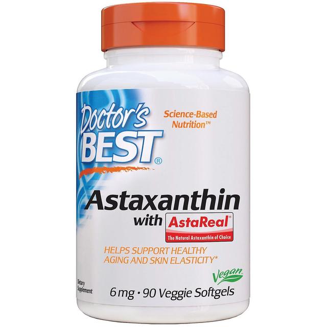 Doctor's Best, Astaxantina com AstaReal, 6 mg, 90 Veggie Softgels on Productcaster.