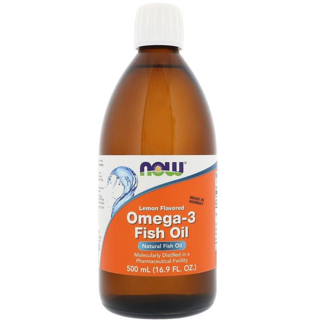 Now Foods, Omega-3 Fish Oil, Lemon Flavored, 16.9 fl oz (500 ml) on Productcaster.