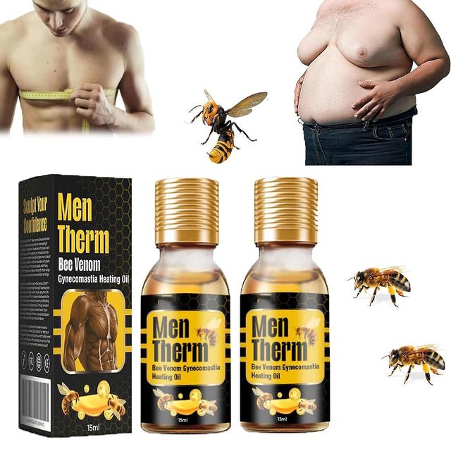 Mysept 2024 Beste Männer Therm Bee Venom Gynäkomastie Heizöl, Männer Therm Bienengift Öl, Gynäkomastie Straffungsöl für Männer 2Pcs on Productcaster.