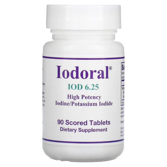 Optimox Corporation, Iodoral, IOD, 6.25 mg, 90 scorede tabletter on Productcaster.