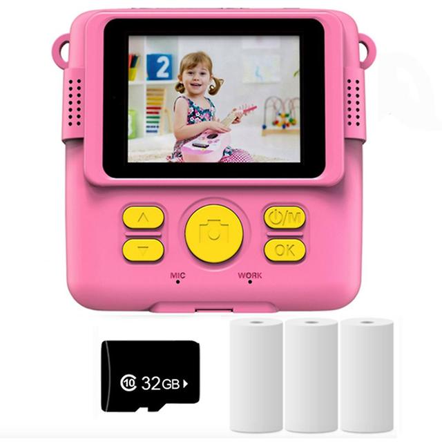 Hd Digital Videos Instants Cameras Multifunctional Portable Camera Toy For Girls Boys Kids Pink on Productcaster.