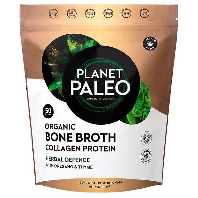 Planet Paleo Organic Bone Broth Collagen Protein Herbal Defence 450g (PP6006) on Productcaster.