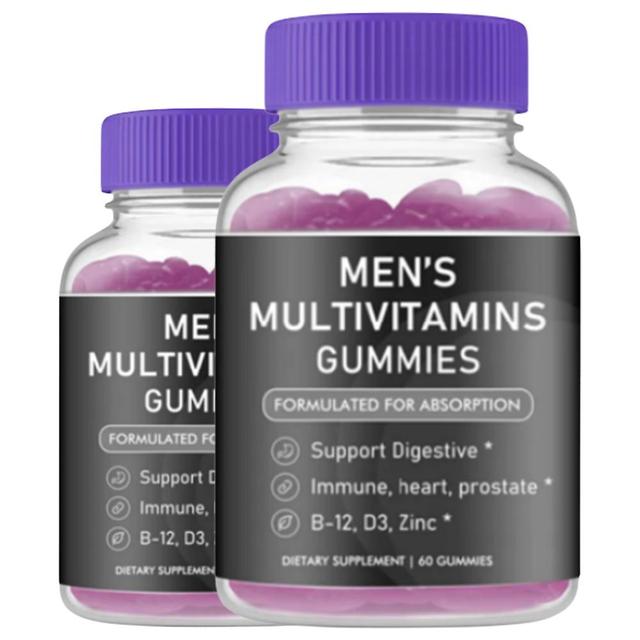 60 Ct multivitaminesupplement met vitamine A, C, D3, E, B6, B12 voor energieondersteuning Multivitamine voor mannen 2PCS on Productcaster.