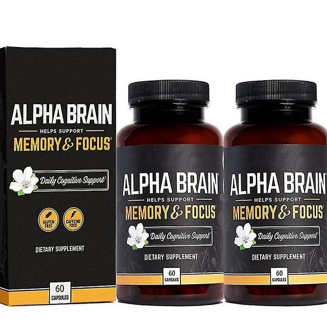 2X Alpha Brain Memory Focus Capsules Cognitive Supplement Men&Women Nootropic 2025 on Productcaster.