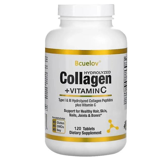 Venalisa Bcuelov Hydrolyzed Collagen Capsules + Vitamin C, Type 1-3 Collagen 120 count-1 bottle on Productcaster.