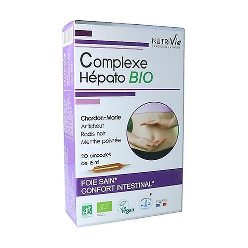 Nutrivie Organic Hepato Complex Ampoules 20 units of 15ml on Productcaster.