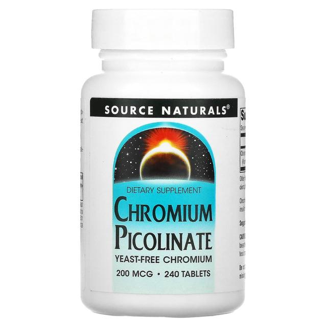 Source Naturals, Chromium Picolinate, 200 mcg, 240 Tablets on Productcaster.