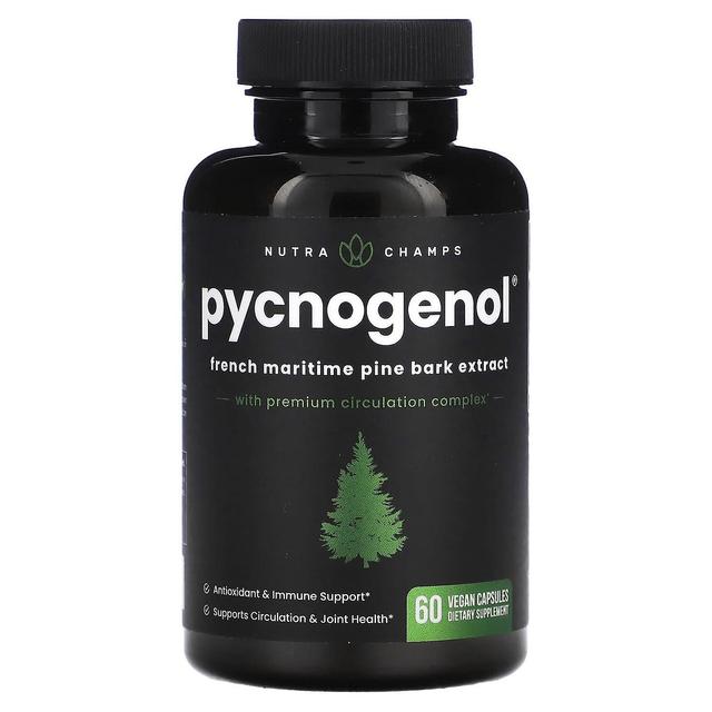 NutraChamps, Pycnogenol, 60 vegaanista kapselia on Productcaster.