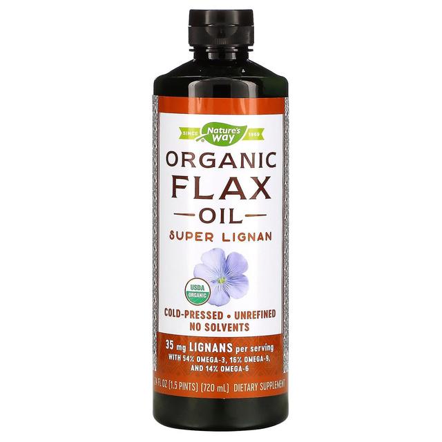 Nature's Way, Organic Flax Oil, Super Lignan, 24 fl oz (720 ml) on Productcaster.