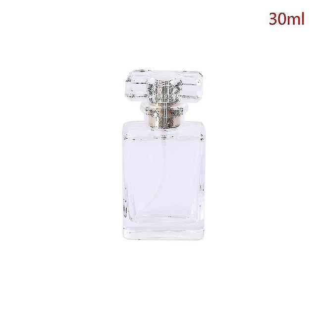 Thick Glass Able Perfume Bottle Er Pump Perfume Bottles Container White 30ml on Productcaster.