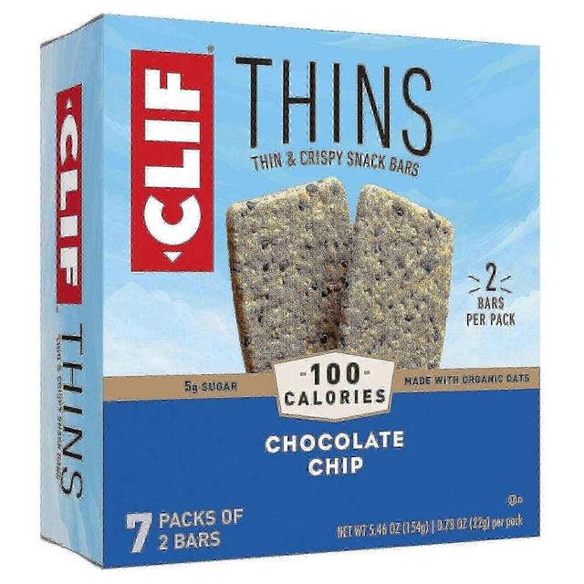 Clif bar thins chocolate chip snack bars, 7 packs on Productcaster.