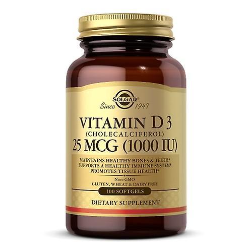 Solgar Vitamina D3 (Cholecalciferol),1000 UI,100 S Géis (Pacote de 3) on Productcaster.