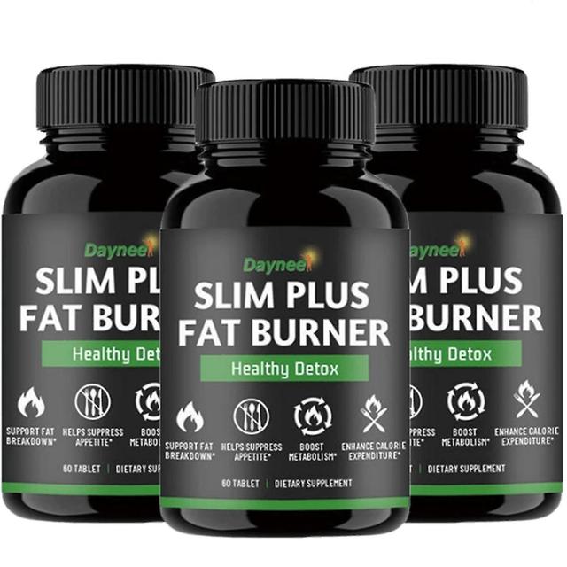 Fat Burning Dietary Supplement Healthy Vegan Detox Slimming Herbal Capsules-60 Capsules 3PCS on Productcaster.