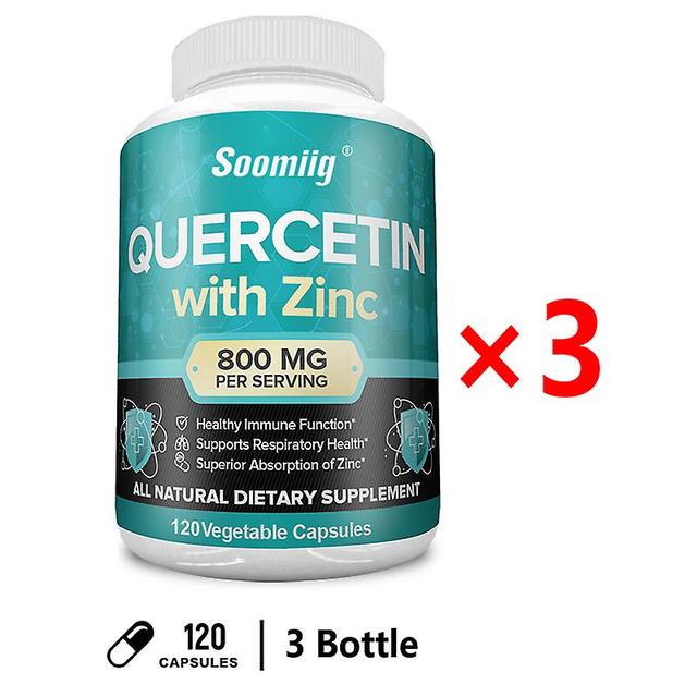 Visgaler Kvercetín zinočnatý fytochrómový flavonoid zvyšuje schopnosť imunitného systému udržiavať bunkovú vitalitu a zdravie 120capsule-3 bottle on Productcaster.